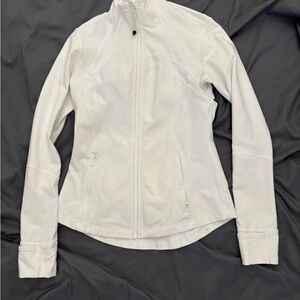 lululemon Define White Zip-Front Jacket